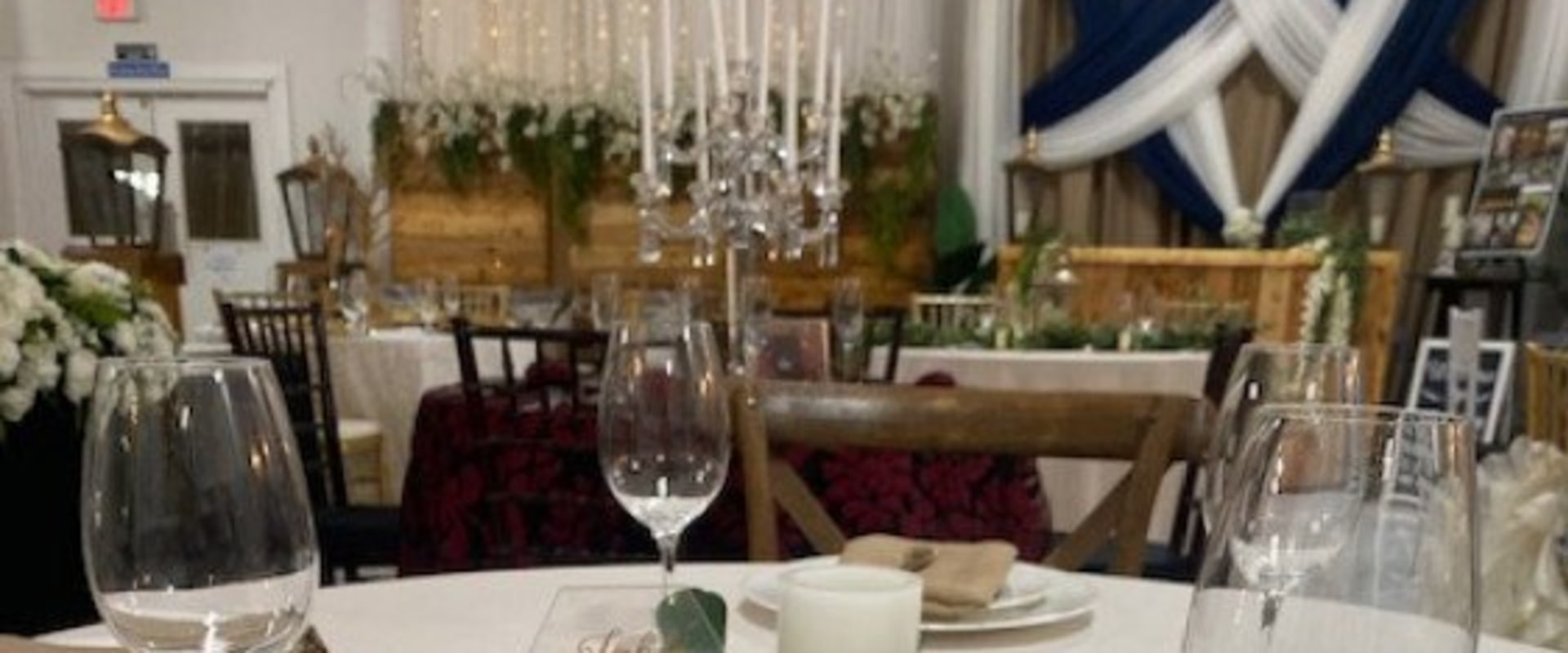 Fine Glassware Arrangements for Events Featuring Bounce House Rentals