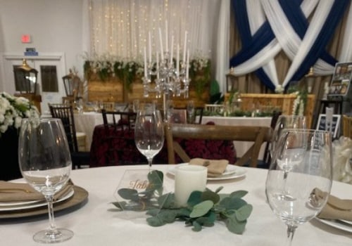 Fine Glassware Arrangements for Events Featuring Bounce House Rentals